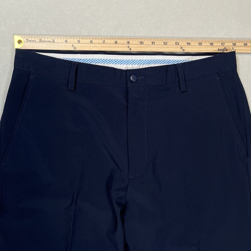 Footjoy Men's Navy Performance Pants Sz 36x30 Golf Pockets Stretch Flat Front - Picture 6 of 9